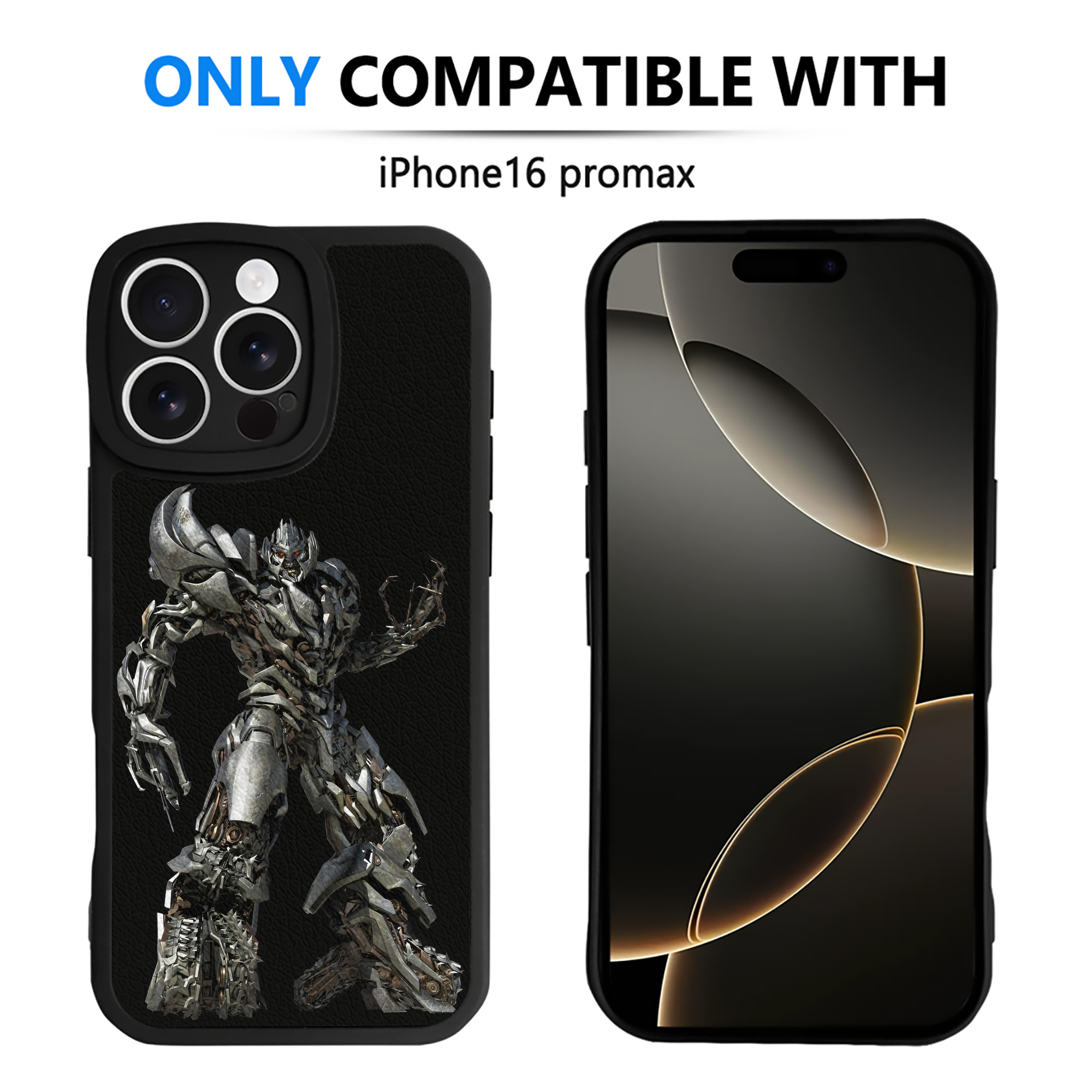 （画像用） Transformers トランスフォーマー 【iPhone 16シリーズ対応】シリコンスマホケース（レザー調） 材質：シリコン